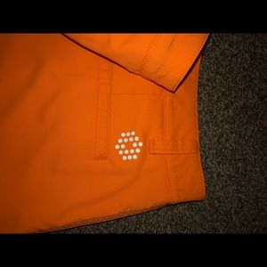 Orange Puma Golf Shorts